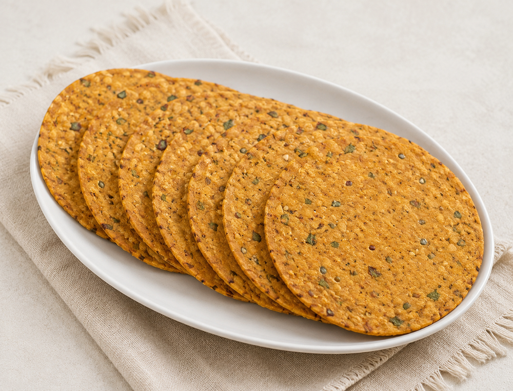 Masala Bhakhri (₹15 per piece. 8per pack)